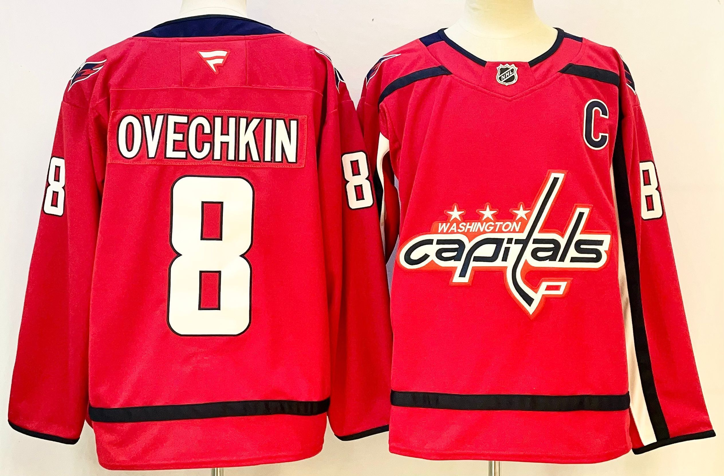 Men Washington Capitals #8 Ovechkin Red 2026 Adidias NHL Jersey style 002